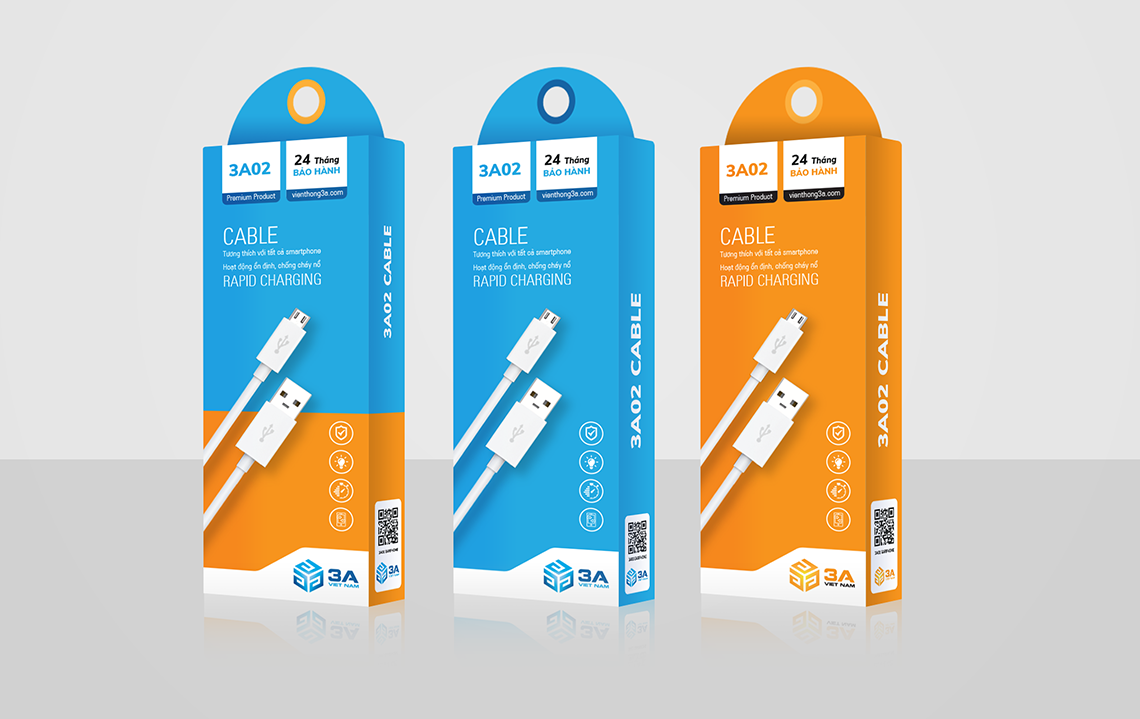 3A - Thiết kế logo nhận diện thương hiệu và thiết kế bao bì thương hiệu 3A